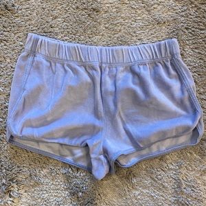 Topshop velvet shorts